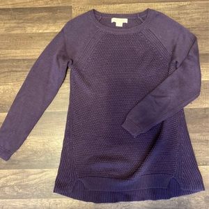Dark purple, multi "pattern" sweater